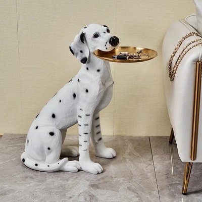 Журнальний столик далматинець, кавовий столик у вигляді статуетки  собаки 0703 фото