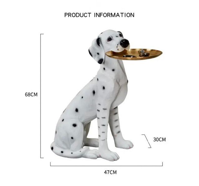 Журнальный столик далматинец, кофейный столик в виде статуэтки собаки 0703 фото