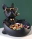 Статуетка собака цукерниця. Фігурка французького бульдога чорна 14 фото 2