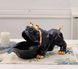 Статуетка собака чорна. Органайзер, цукерниця, лофт фігурка для інтер'єру 0909 фото 8