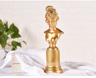 Статуетка богиня Фрейя золота. Фігурка богині родючості та кохання для інтер'єру 0954 фото